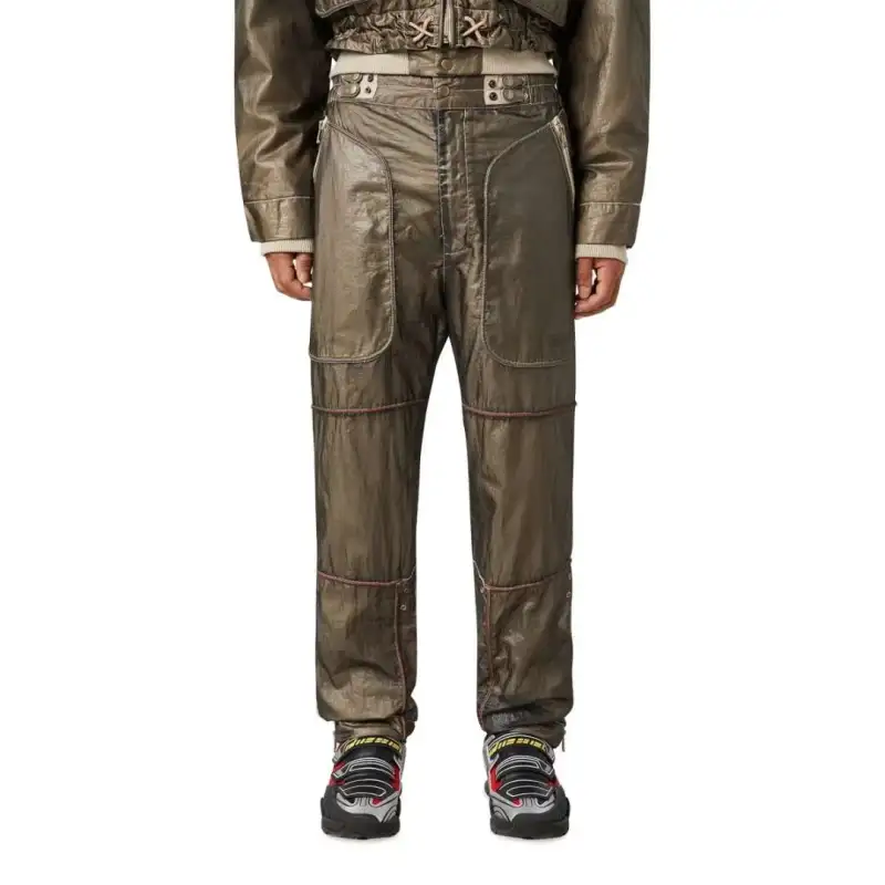 DIESEL Casual Pants Men's Gray Green-1