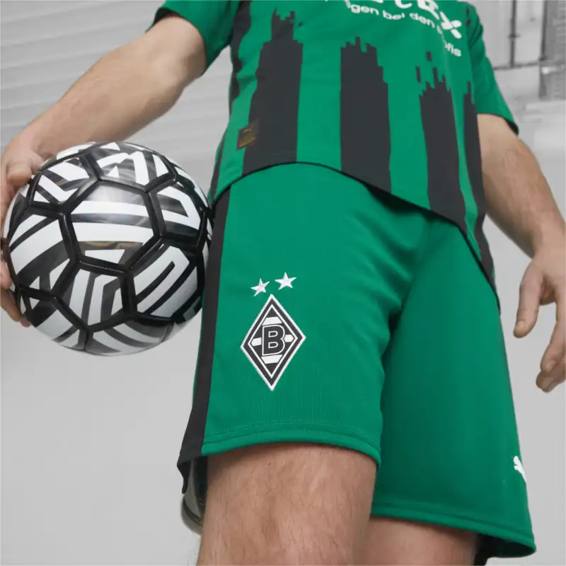 PUMA Borussia Mönchengladbach Football Shorts Soccer Bottoms Men's Power Green-6