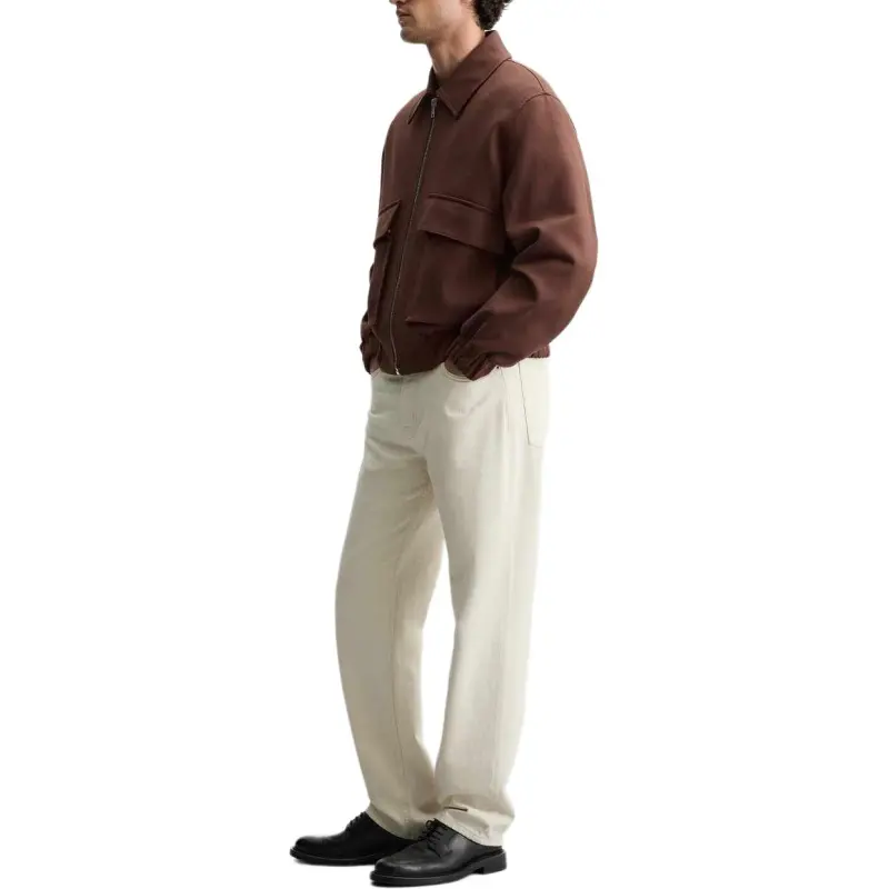 ZARA Jackets Coats Men's Burgundy-2