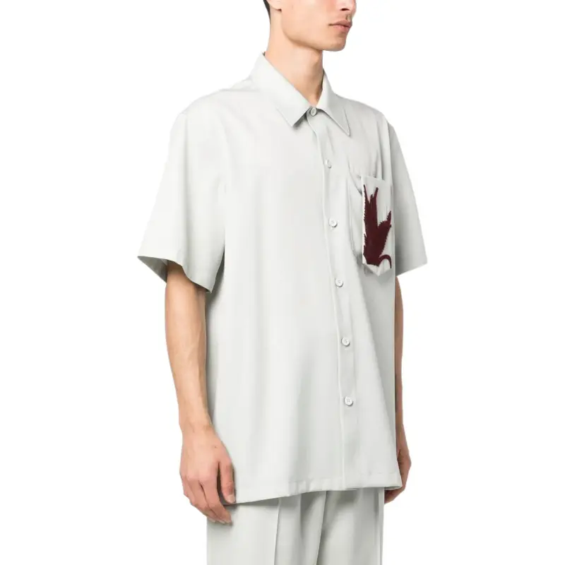 JIL SANDER Appliqué detail Cotton Shirt-3