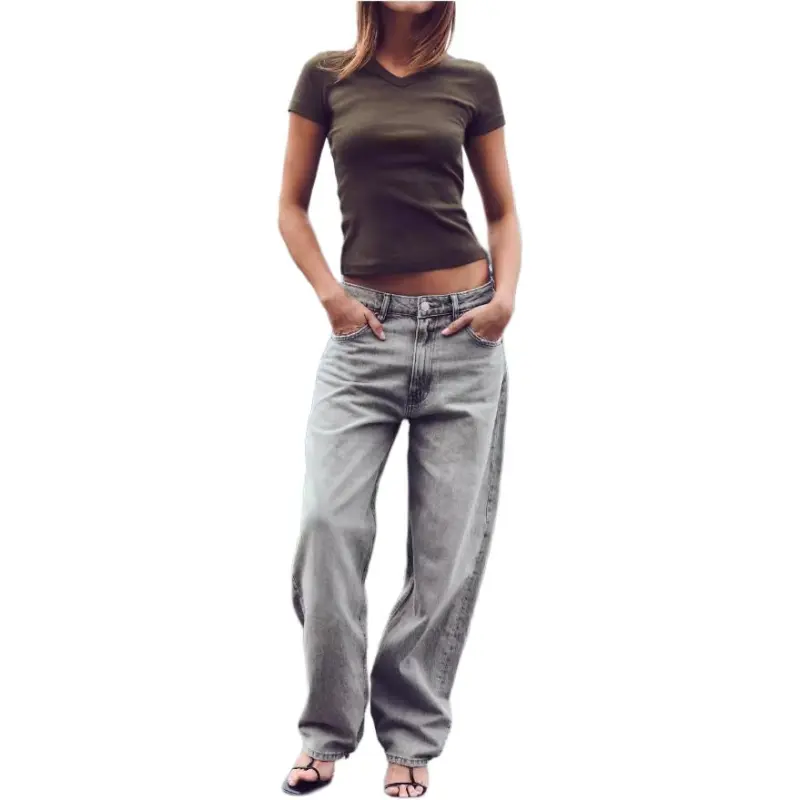 ZARA Jeans Women's Gray-4