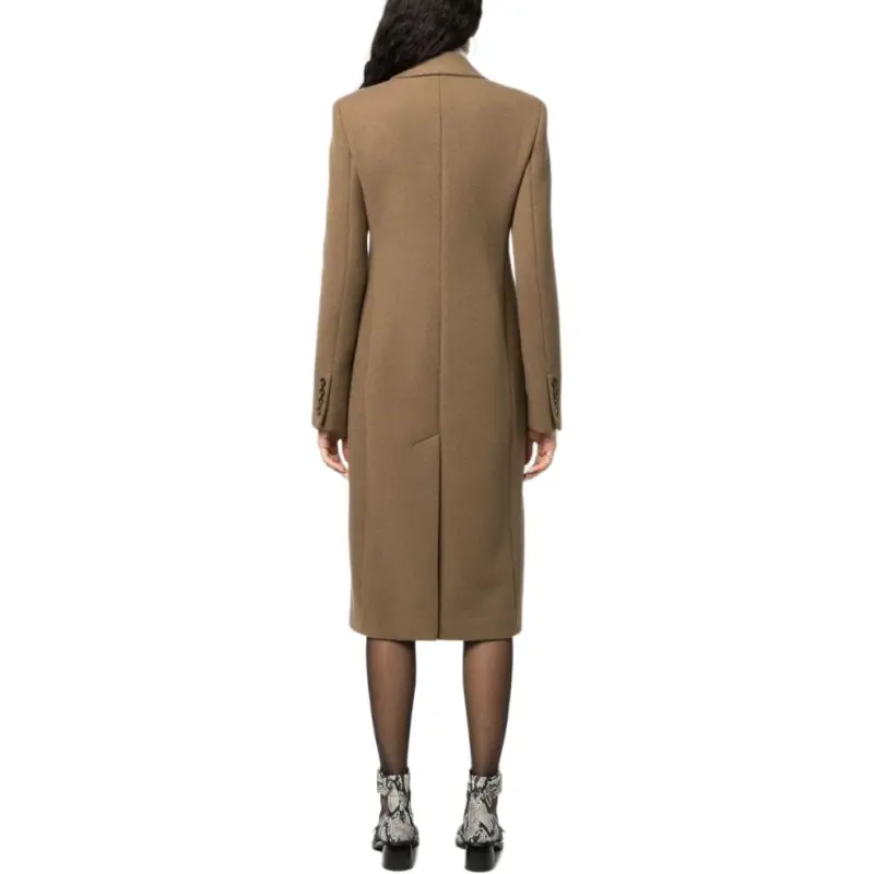 SportMax Double Breasted Long Sleeved Coat-3