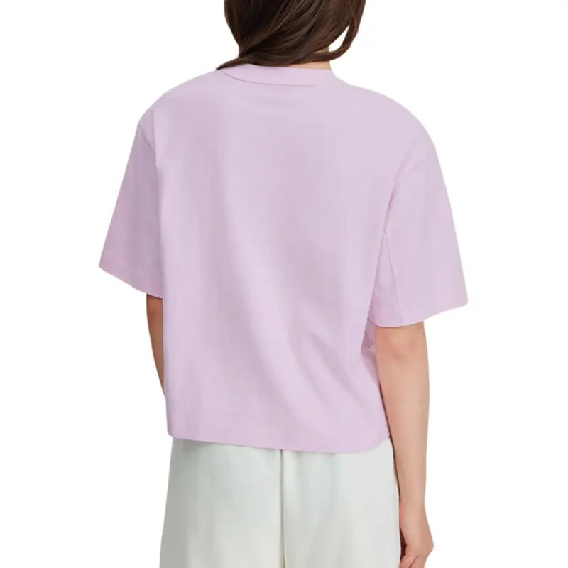 Skechers SS25 Drop Shoulder Sleeve T Shirt Women's Light Pink Red-2