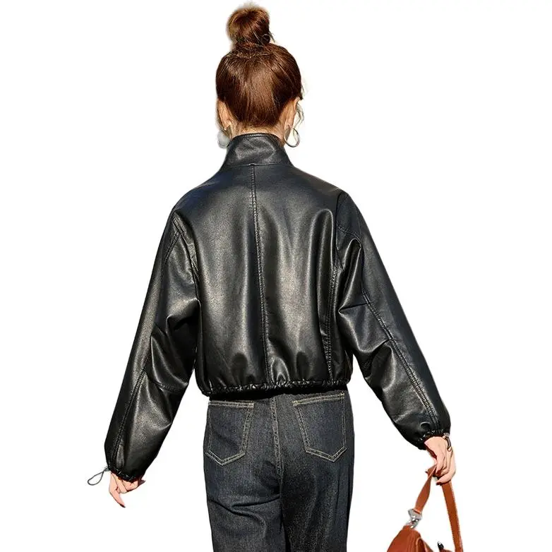Yi Mengyuan Leather Jacket Women's-2