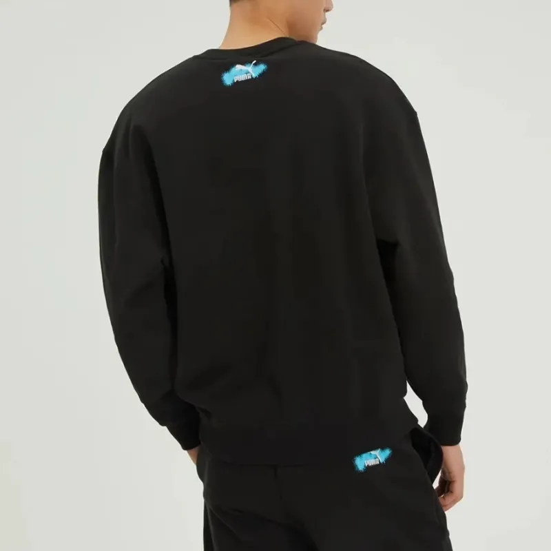 PUMA Sweatshirt Men's Black Shopping Bag Included-4