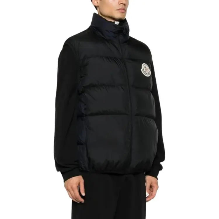 Moncler Almaz Logo Patch Zip-Up Vest-4