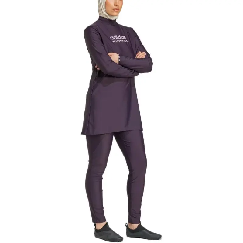 Adidas FW24 Swimsuit Set Women's Dark Purple-3