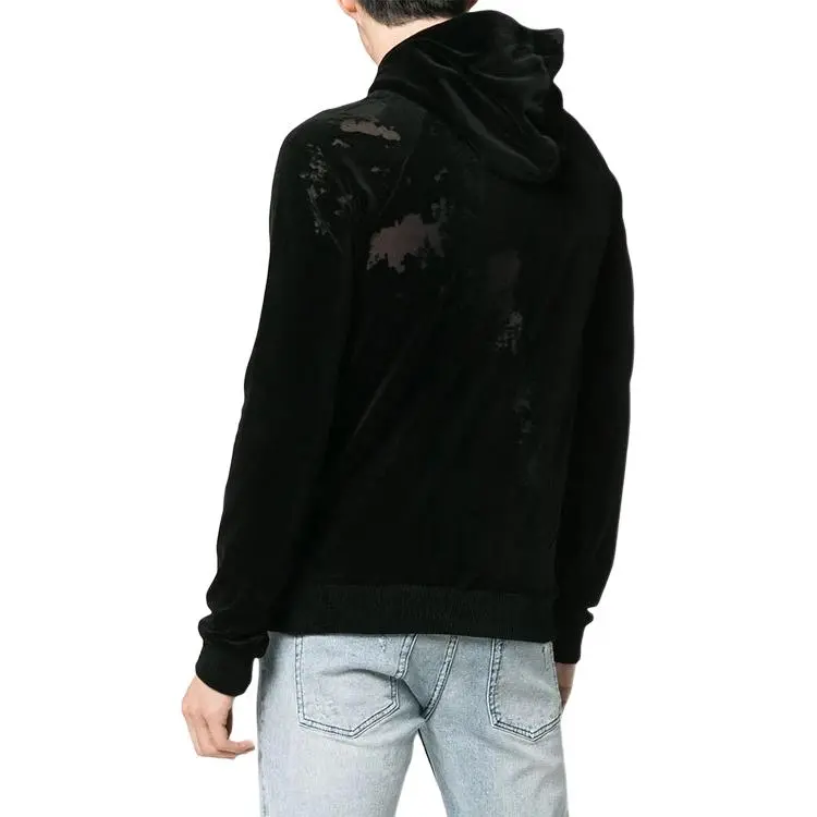 SAINT LAURENT Distressed-effect Hoodie-2