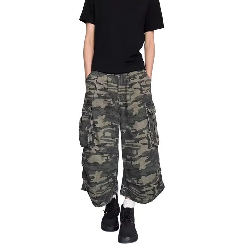DAFK Denim Shorts Men Camouflage -1