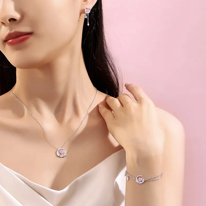 Silver Trim Alloy Necklaces Women's-38