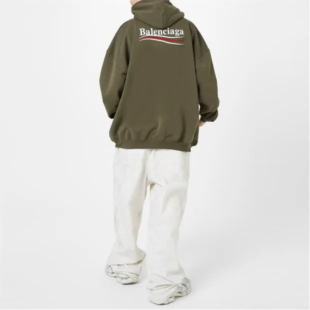 Balenciaga Sweatshirt Loose Fit Men's Green-3