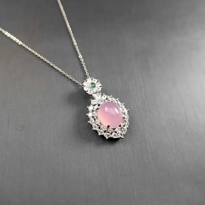 Gifts Chalcedony Necklaces Women's-11