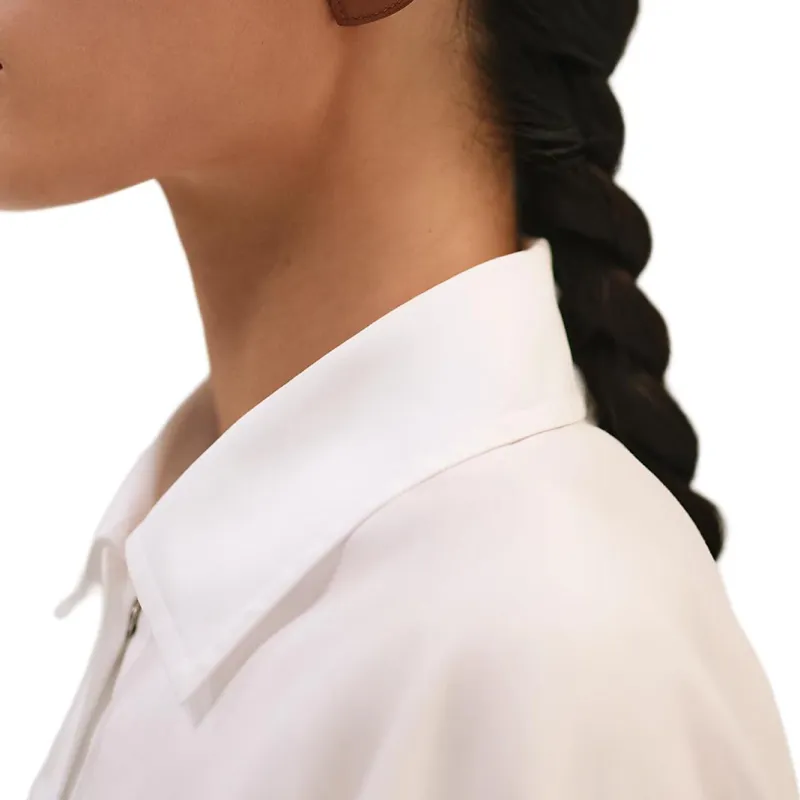 HERMES FW24 Short Sleeved Dress Women's White-4