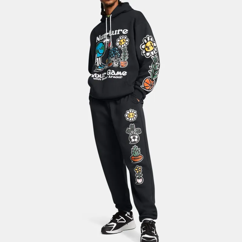 Under Armour Icon Fleece Nurture Your Game Casual Pants Men's Black-3