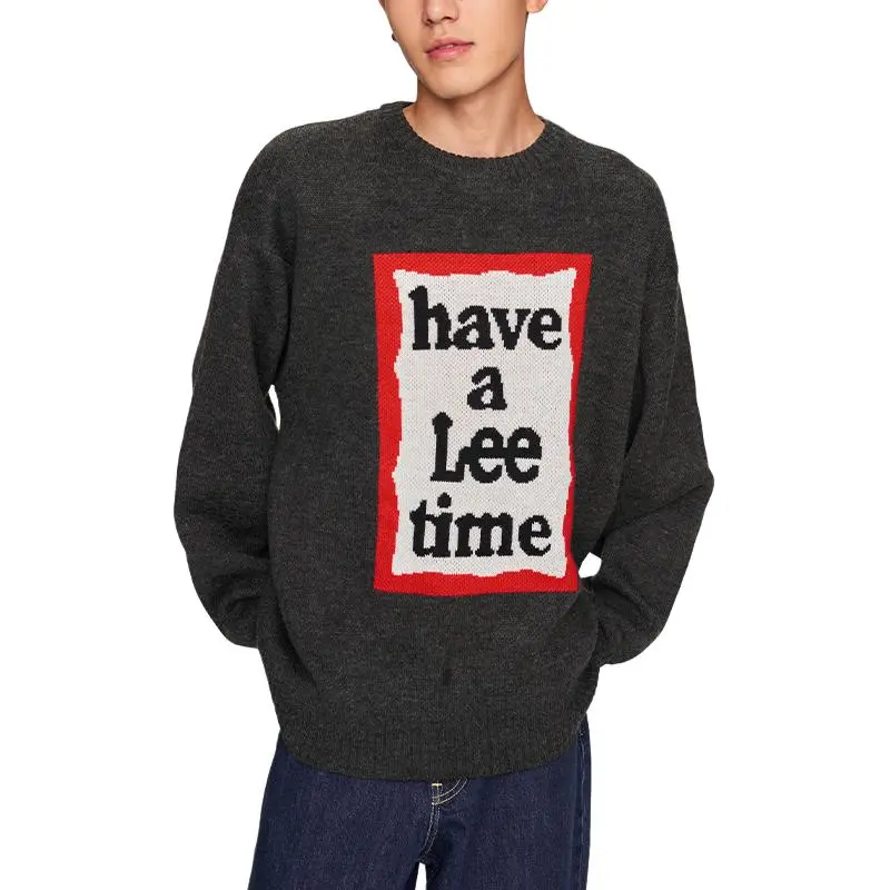Lee x Have A Good Time Knitwear Unisex Iron Gray-1