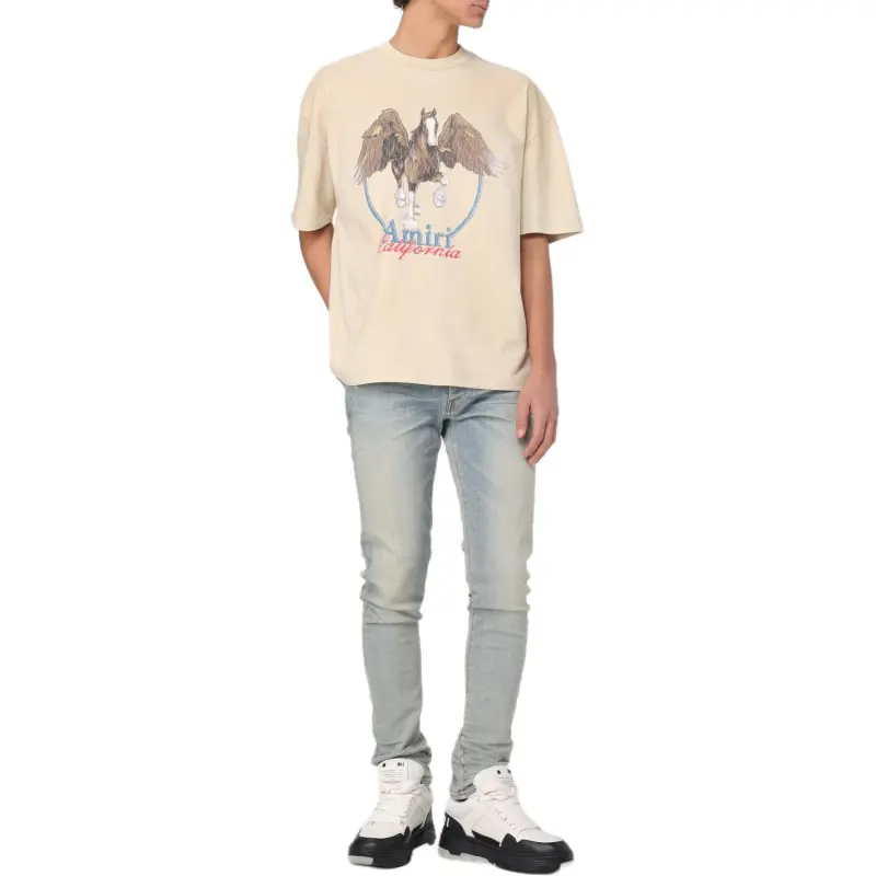 AMIRI Pegasus Printed Jersey T Shirt-2