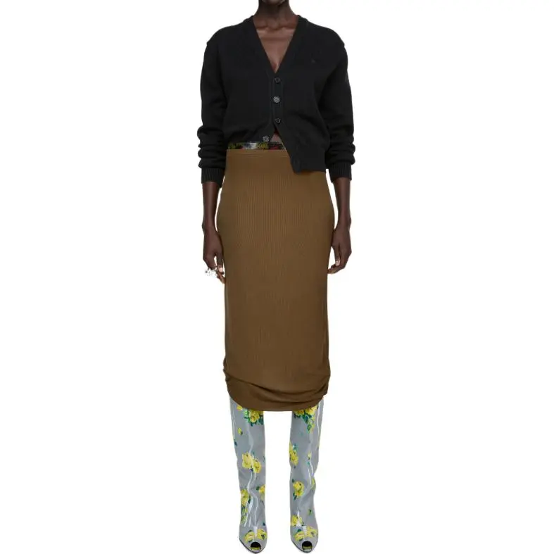 Acne Studios Fitted Midi Skirt-2