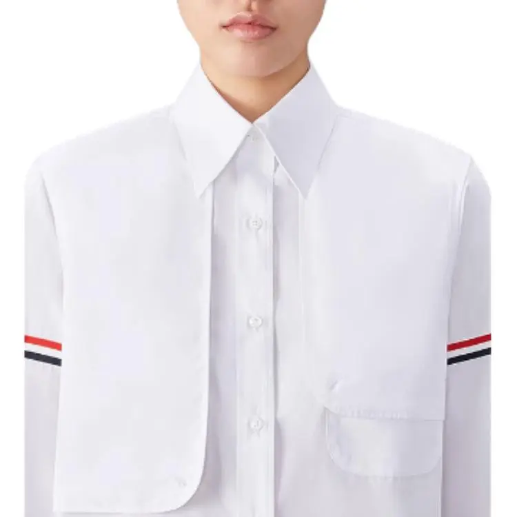 THOM BROWNE Cotton Midi Shirt Dress-4
