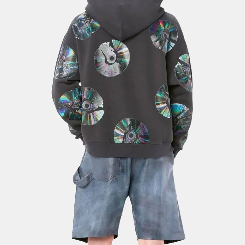 JW Anderson Smashed Disc Drawstring Hoodie-2