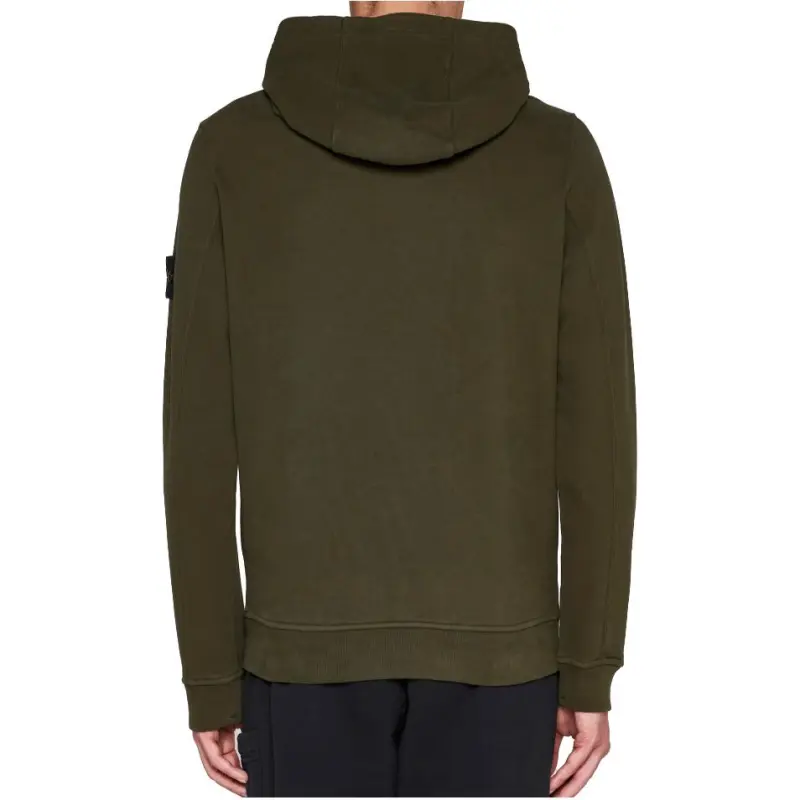 STONE ISLAND Logo Patch Long Sleeved Hoodie-4