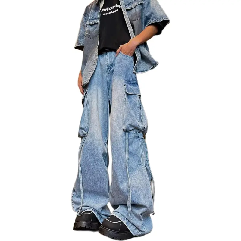 Concubine Zhu Jeans Women's Light Blue-3