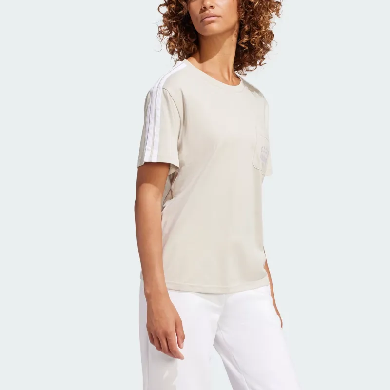 Adidas Free Shipping With AdiClub Lounge Soft Side Pocket Graphic Tee-3