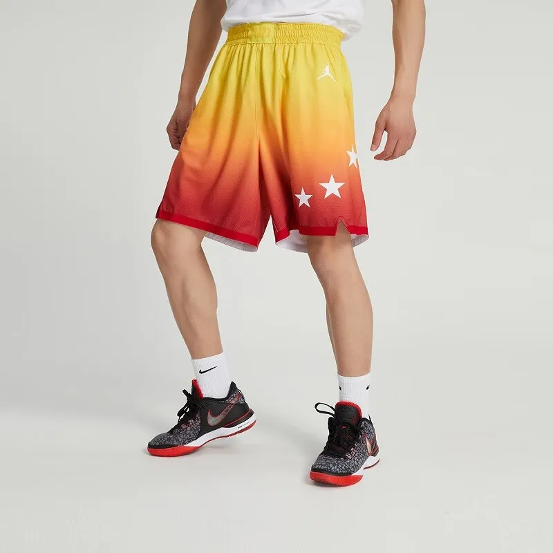 Nba X Nike Casual Shorts Men Burgundy-2