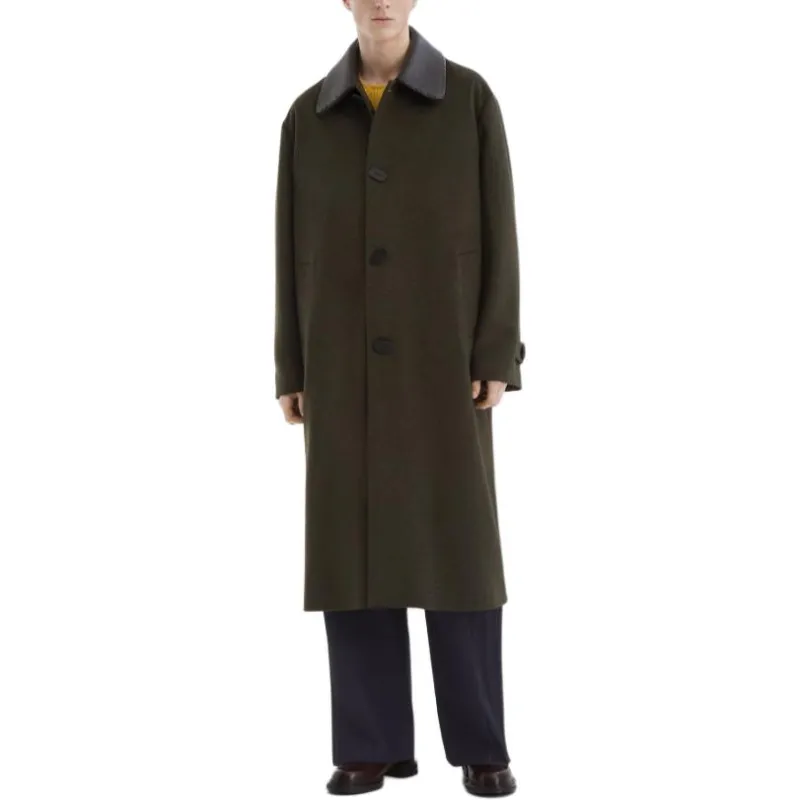 FENDI Collared Button Up Coat-2