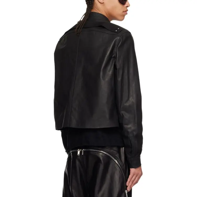 RICK OWENS Leather Jacket-1