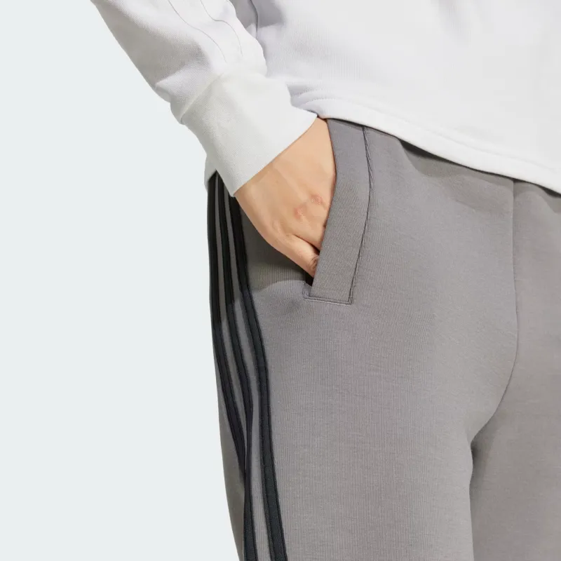 Adidas Future Icons FW24 Open Hem Knitted Sports Pants Women's Gray-4