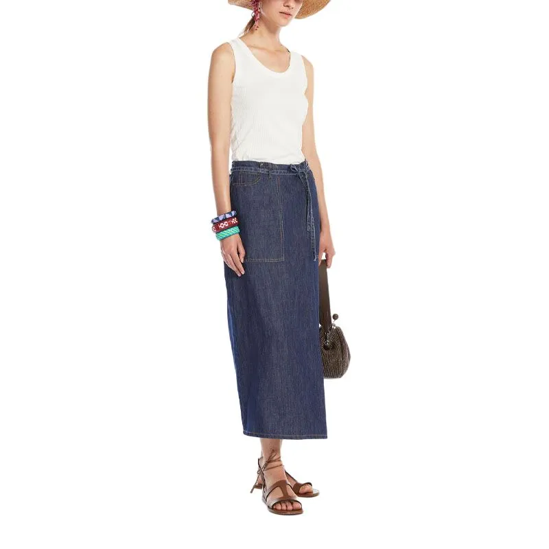 WEEKEND MaxMara Casual Long Skirts Women's Blue-2
