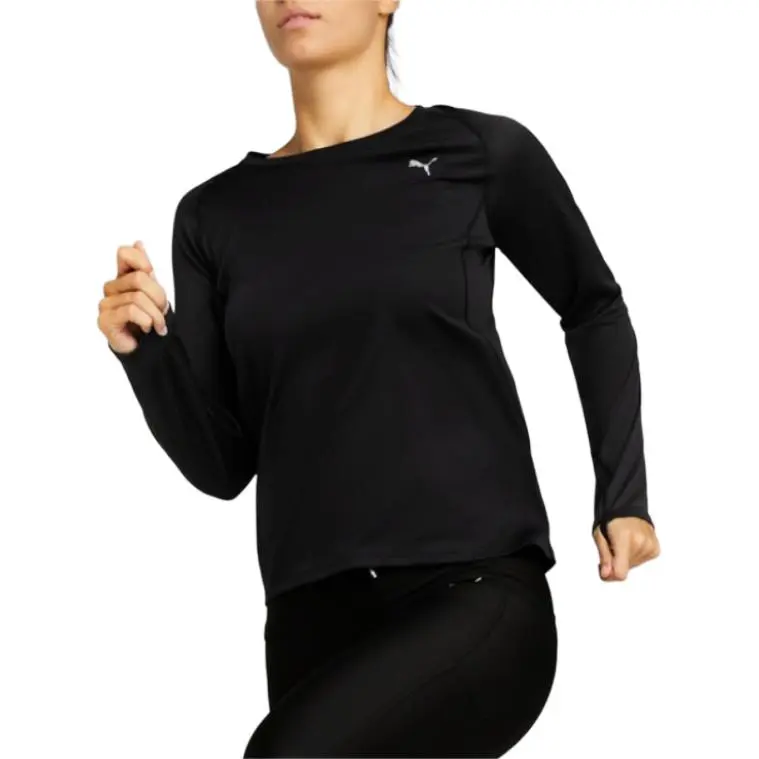 PUMA RUN VELOCITYPOLY T Shirt Women's Black-2