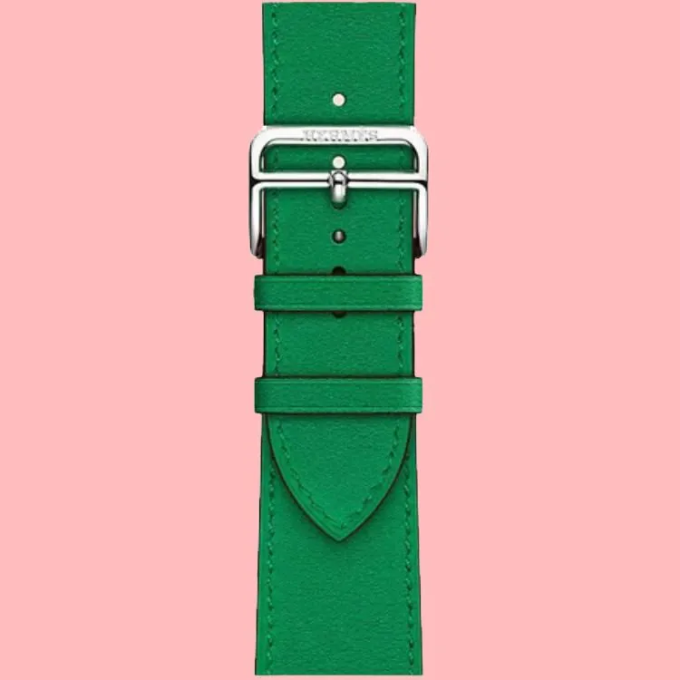 HERMES Watch Band Apple Compatibility 45mm Cowhide Leather Material-2