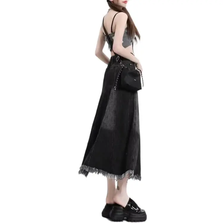 Concubine Zhu Denim Long Skirt Women's-5