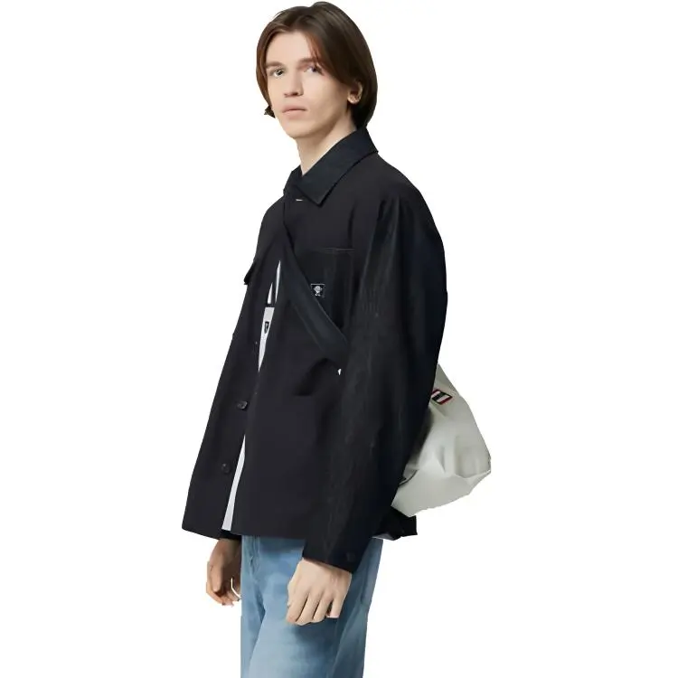 GAP Jackets Men Black+Necklace-4