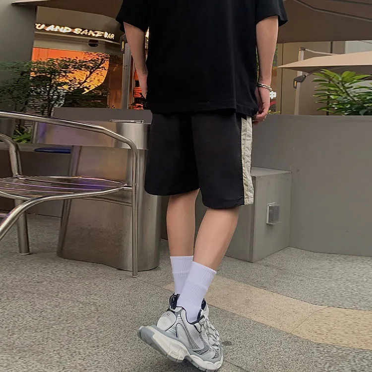 LOOKUN Casual Shorts Men Black-2