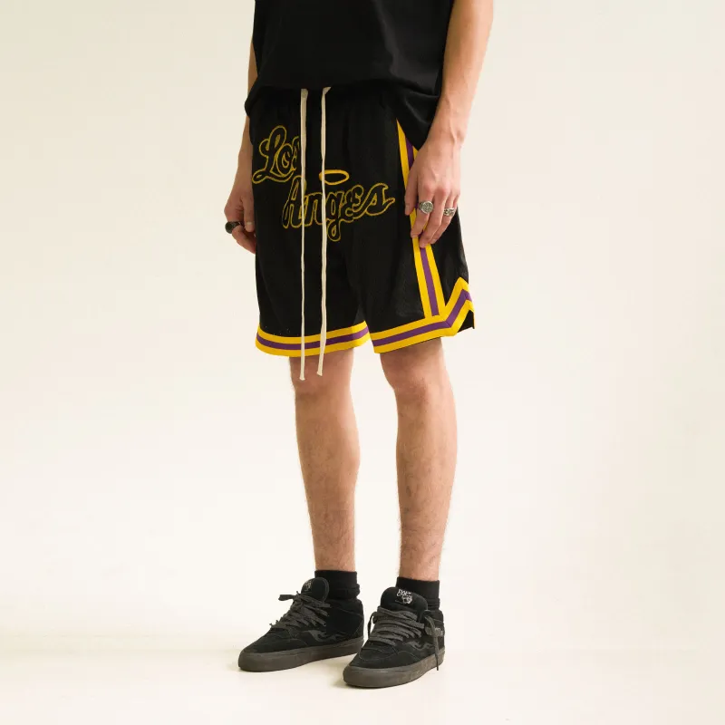 False Perception Casual Shorts Unisex Black-3