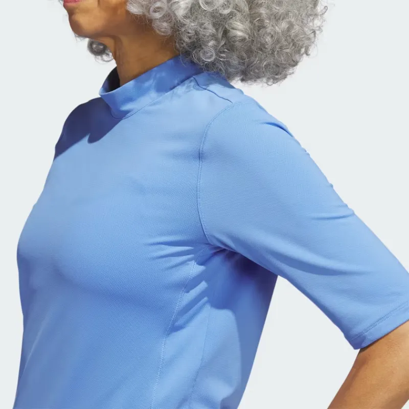 Adidas Essential MOCK POLO SHIRT Polo Shirt Women's Blue-4