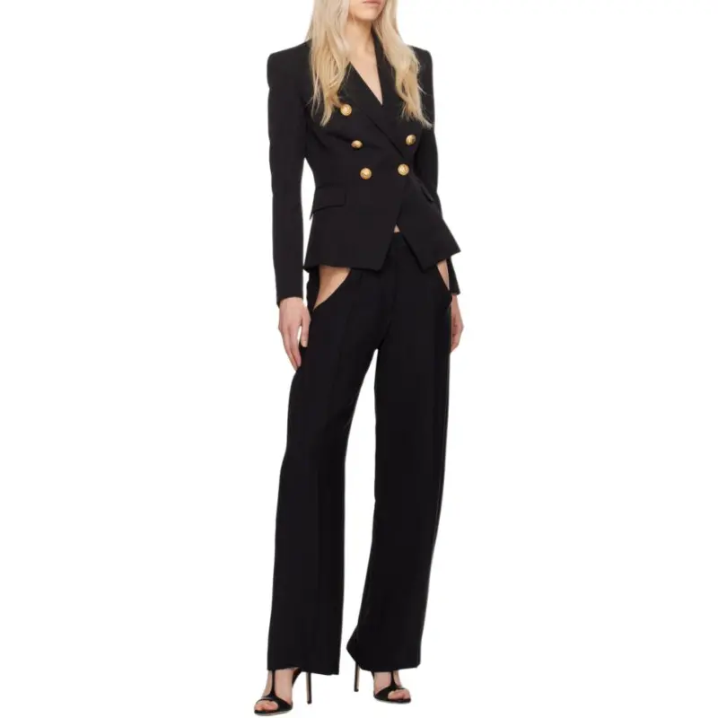 BALMAIN Button Embellished Tailored Blazer-4