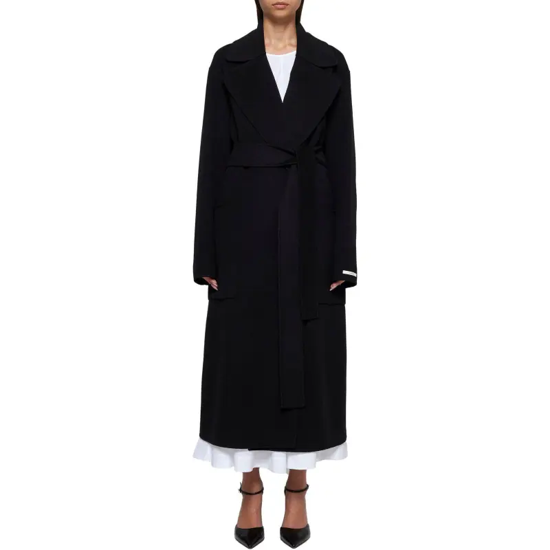 SportMax Veleno Belted Long Sleeved Coat-1