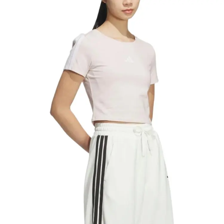 Adidas SS25 T Shirt Women's Purple Pink-2