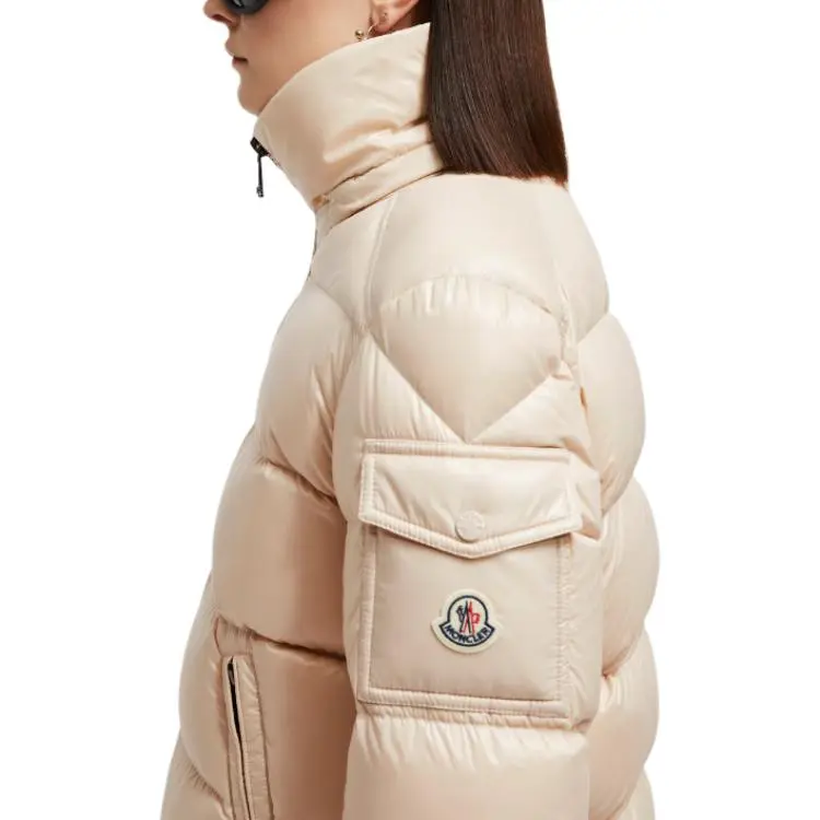 Moncler Down Jacket Women's Beige-2