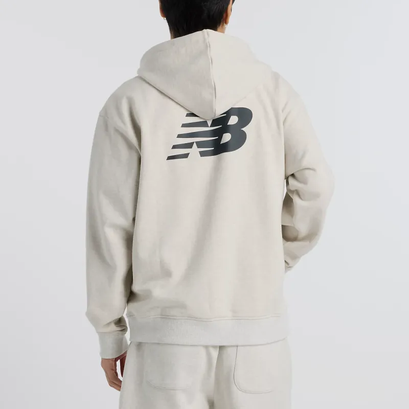 New Balance Shogo Otsuka Baseball Jacket Unisex Oat Heather-4