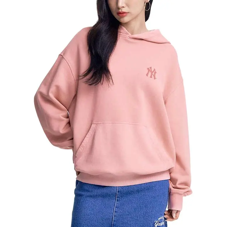MLB New York Yankees Sweatshirt Unisex Light Peach Pink-2
