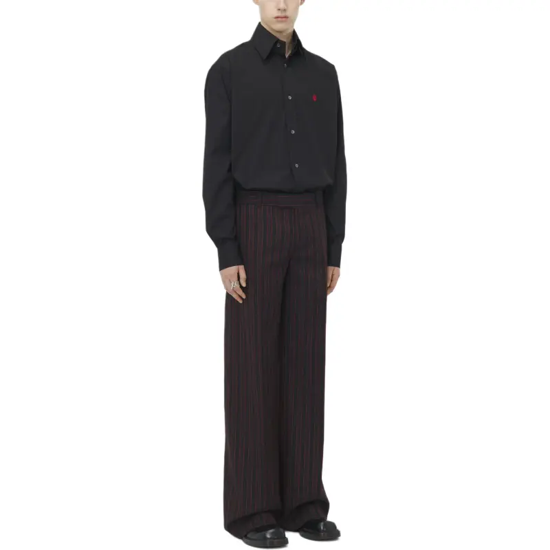 Alexander McQueen Pinstripe Tailored Trousers-3