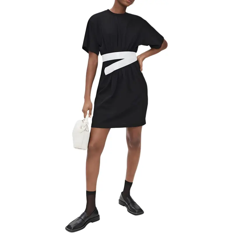 MM6 Maison Margiela Taped Jersey Mini Dress-4