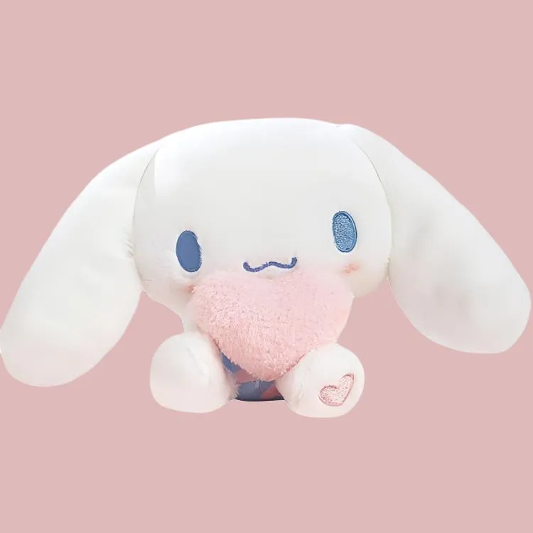 Sanrio Pink Heart Buddy Hug Collection Cinnamoroll Dolls Plush Doll 14cm Height-1
