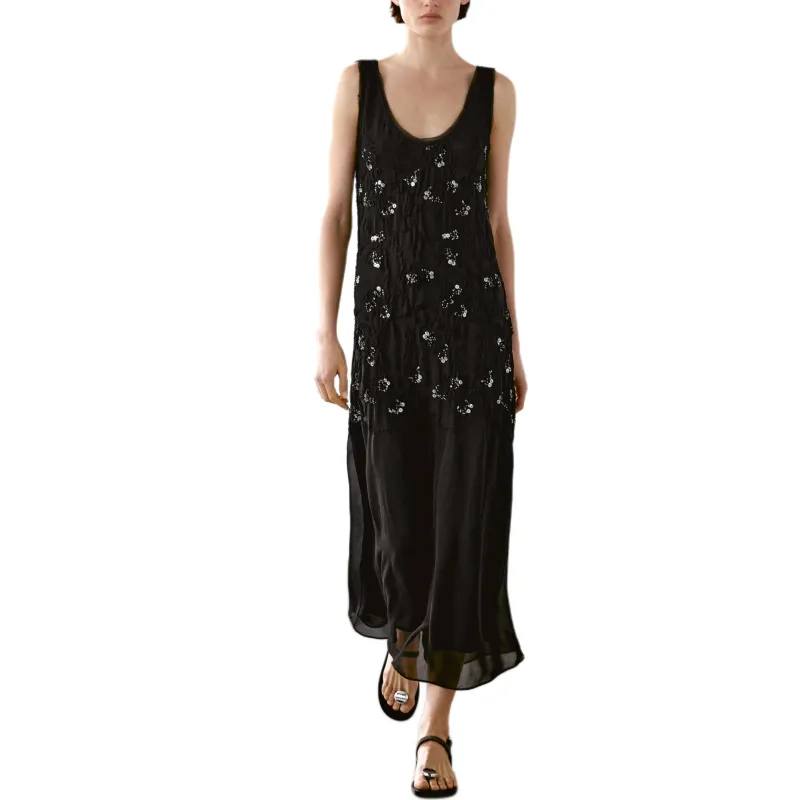 Massimo Dutti Sleeveless Dress Women's Black-2