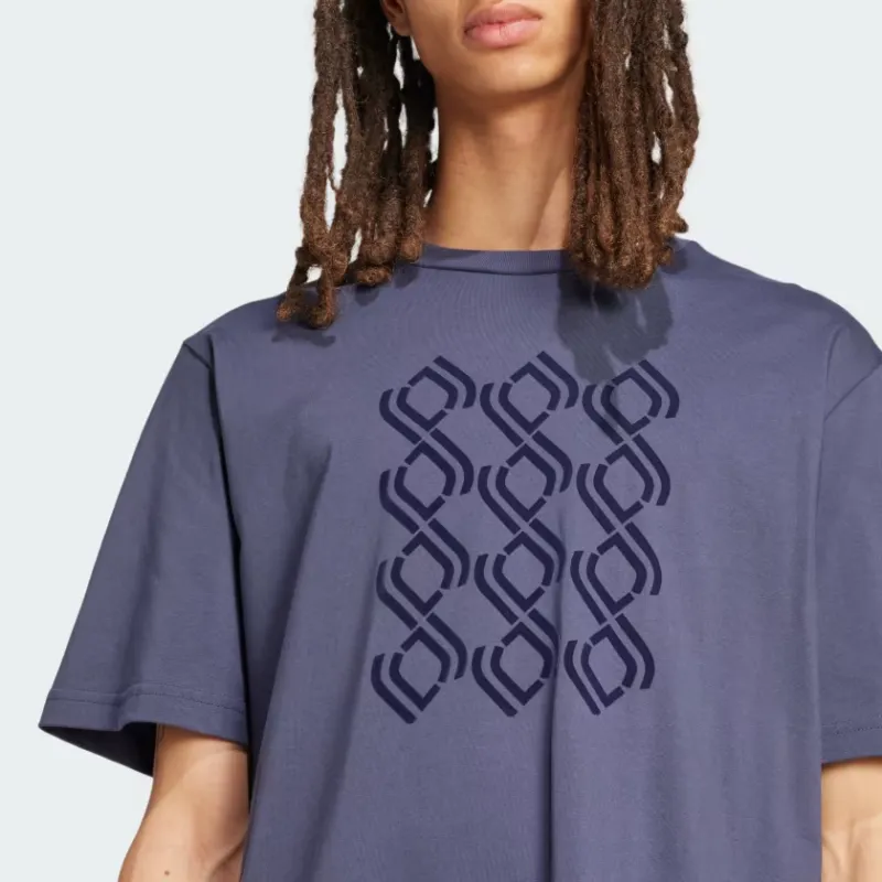 Adidas Juventus FW24 Seasonal Heavy T-Shirt Men Blue-5
