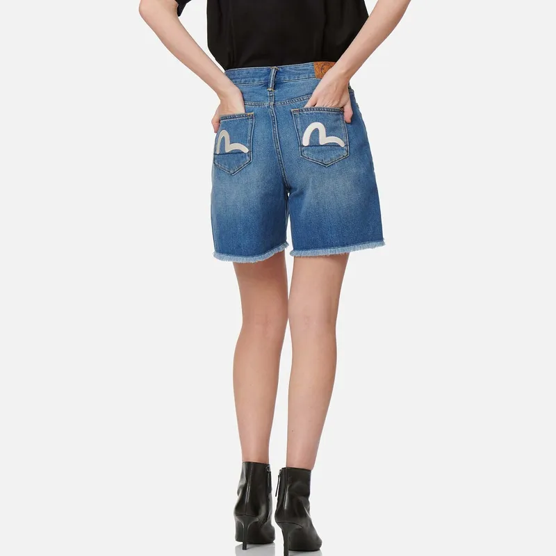 EVISU Denim Shorts Women's Denim Blue-2